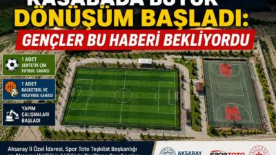 Aksaray’ın Yeşiltepe Kasabası’nda spor altyapısını güçlendirecek önemli bir yatırım için