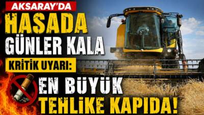 Aksaray Ziraat Odası Başkanı Emin Koçak, hasat sezonu öncesinde vatandaşlara