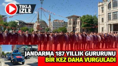 Jandarma Teşkilatının 187. kuruluş yıl dönümü Aksaray’da çeşitli etkinliklerle kutlandı.