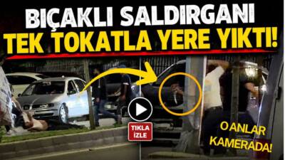 Aksaray’da kavgada tansiyon bir anda yükseldi. Bıçak çektiği öne sürülen