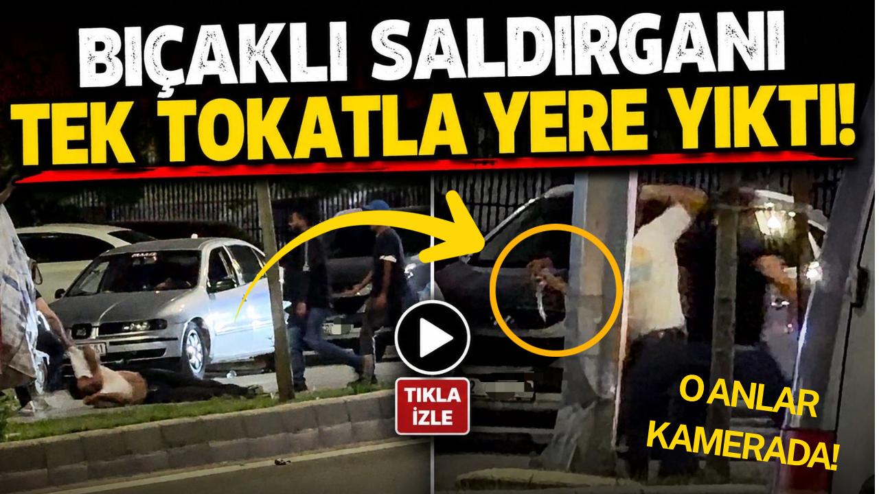 Aksaray’da kavgada tansiyon bir anda yükseldi. Bıçak çektiği öne sürülen
