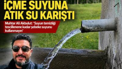 Aksaray’ın Balcı Mahallesi’nde yayla hattından gelen içme suyu şebekesine bir