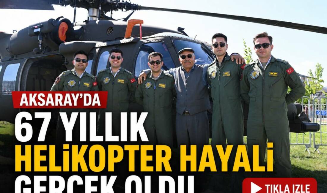Aksaray’da 67 Yıllık Helikopter Hayali Gerçek Oldu BilimFest Aksaray’da 74 yaşındaki Fehmi Yıldız, çocukluk yıllarında başlayan havacılık