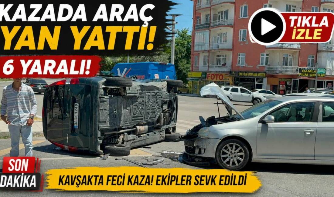 Aksaray eski sanayi köprü altında iki aracın karıştığı trafik kazasında