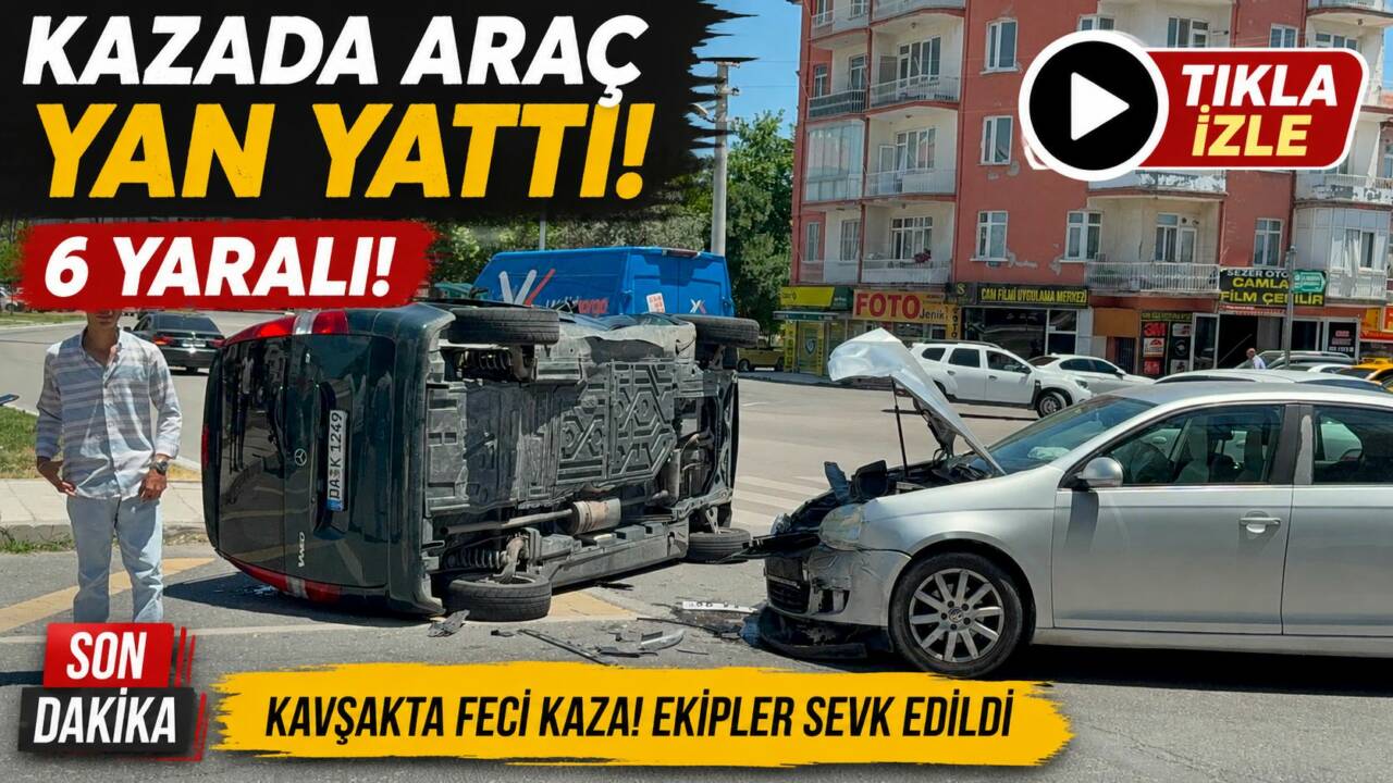 Aksaray eski sanayi köprü altında iki aracın karıştığı trafik kazasında