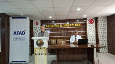 AFAD Aksaray İl Müdürlüğü tarafından İl Müftülüğü personeli ve din