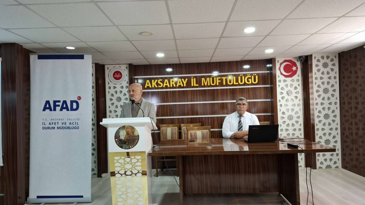 AFAD Aksaray İl Müdürlüğü tarafından İl Müftülüğü personeli ve din