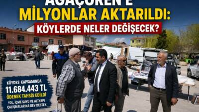 Ağaçören’e 11 milyon 684 bin 443 TL’lik KÖYDES ödeneği tahsis