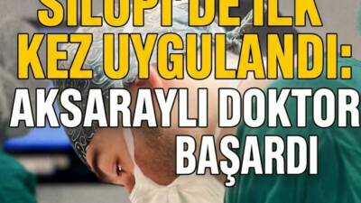 Şırnak’ın Silopi ilçesinde ilk kez uygulanan V-NOTES yöntemiyle tüp bağlama