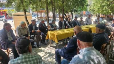 Sultanhanı Kaymakamı Bilal Göksun, görev süresinin sona ermesi dolayısıyla esnaf
