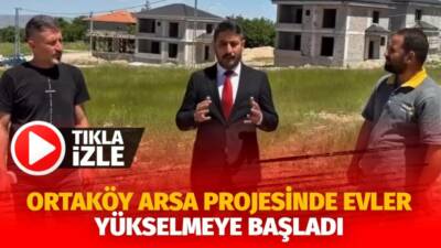 Aksaray’ın Ortaköy ilçesinde dar gelirli ailelere yönelik arsa projesi kapsamında