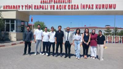 Baro Başkan Yardımcısı Avukat Cumali Altınsoy başkanlığında gerçekleştirilen cezaevi ziyaretiyle