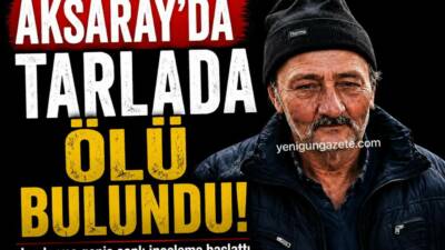 Aksaray’ın Bekdik köyünde tarla sürmeye giden 65 yaşındaki şahıs, yapılan