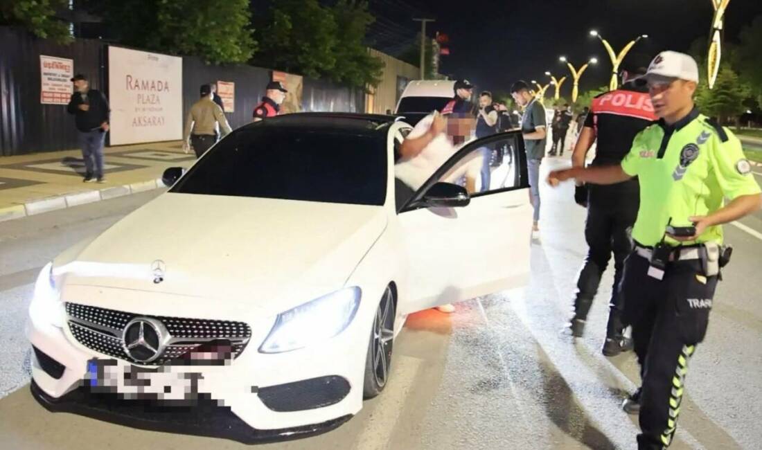 Aksaray'da yasal sınırda alkollü çıkan