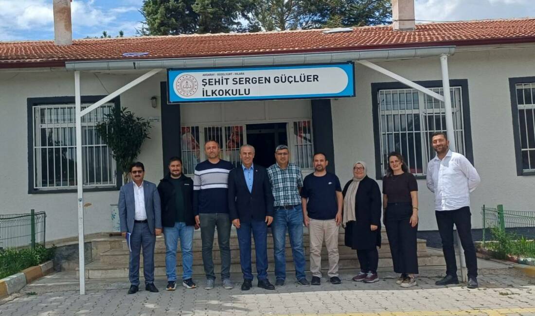 Eğitim Bir-Sen Aksaray Şube Başkanı Murat Görmez, Güzelyurt ilçesindeki okulları