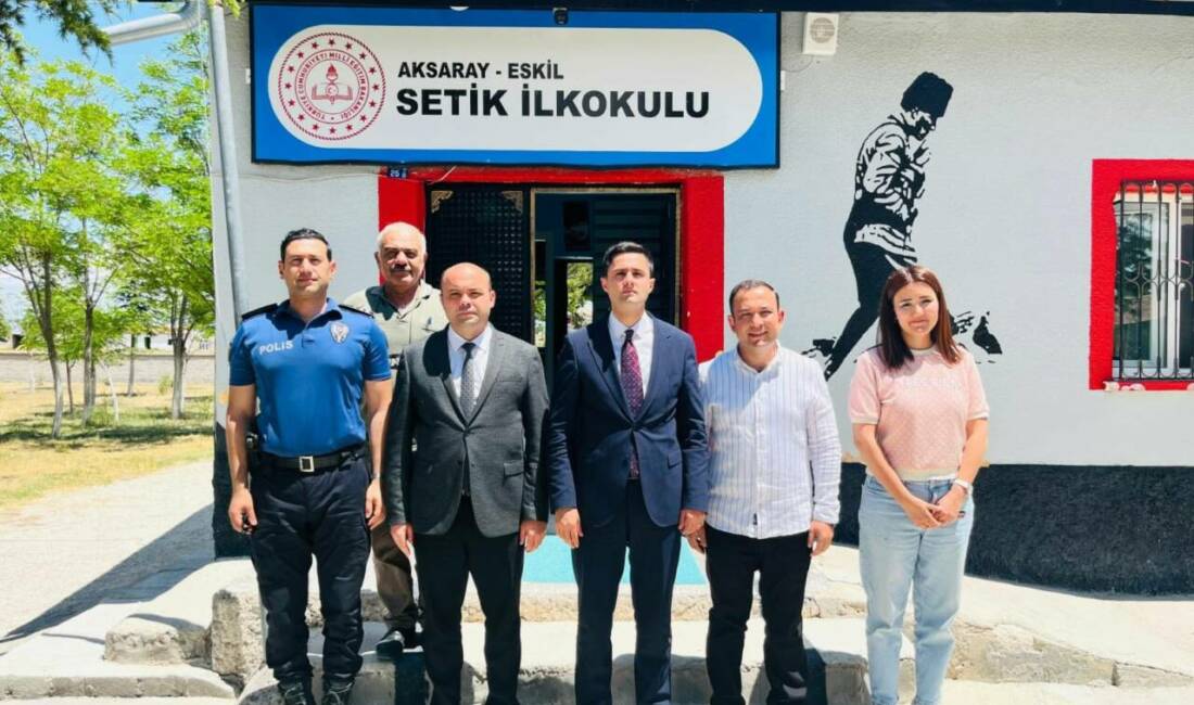Eskil’de eğitim kurumlarına yakın takip Eskil Kaymakamı Taha Soydaş, köy ve mahalle ziyaretleri kapsamında okulları