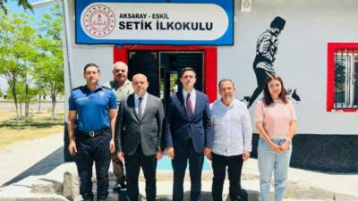 Eskil Kaymakamı Taha Soydaş, köy ve mahalle ziyaretleri kapsamında okulları