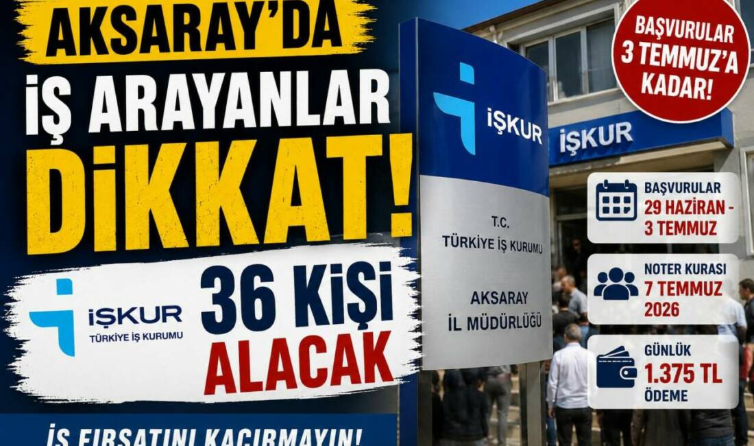 Aksaray’da İŞKUR ile İl Milli Eğitim Müdürlüğü iş birliğinde yürütülecek