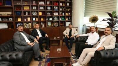 İYİ Parti Aksaray Milletvekili Turan Yaldır ile İl Başkanı Sercan