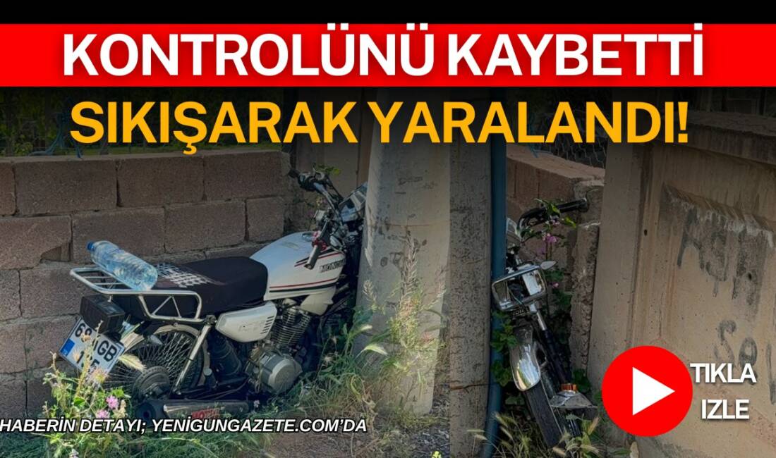 Aksaray’da direksiyon hakimiyetini kaybeden 17 yaşındaki motosiklet sürücüsü beton direk
