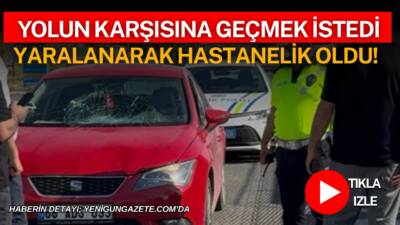 Aksaray-Adana karayolunda karşıya geçmek isteyen 22 yaşındaki Yağmur A., otomobilin