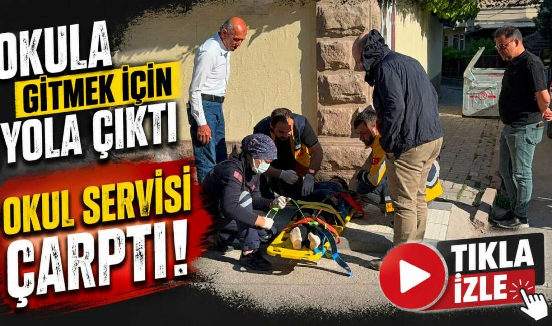 Okula gitmek için yola çıktı okul servisi çarptı Aksaray’da okula gitmek için yola çıkan 15 yaşındaki öğrenciye servis