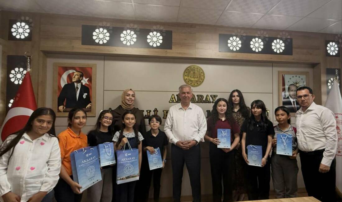 Aksaray’da yaklaşık 20 bin öğrencinin katıldığı “Okuma Günlüğüm” Projesi kapsamında
