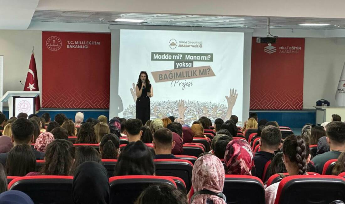 Aksaray’da yürütülen “Madde mi, Mana mı? Yoksa Bağımlılık mı?” Projesi