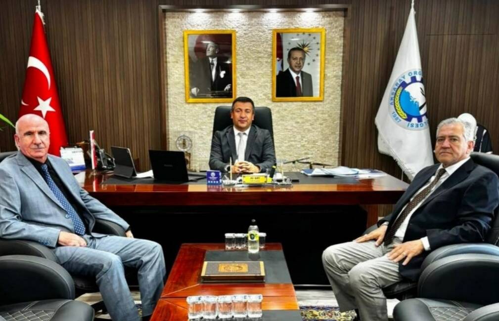 Mersin DMO yetkililerinden OSB’ye ziyaret Mersin Devlet Malzeme Ofisi yetkilileri, Aksaray OSB Müdürü Ali Bay’ı
