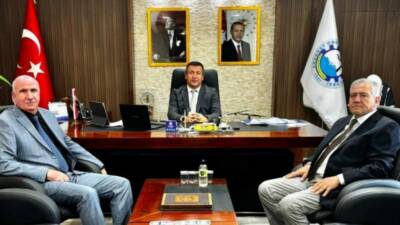 Mersin Devlet Malzeme Ofisi yetkilileri, Aksaray OSB Müdürü Ali Bay’ı