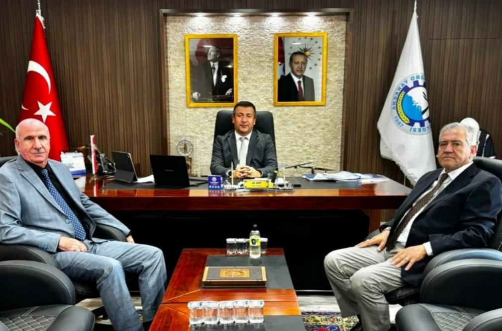 Mersin Devlet Malzeme Ofisi yetkilileri, Aksaray OSB Müdürü Ali Bay’ı