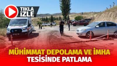 Kırıkkale’de bulunan mühimmat depolama ve imha tesisinde patlama meydana geldi. Bölgeye