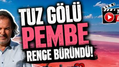Türkiye'nin ikinci büyük gölü olan Tuz Gölü suyun içerisinde yaşayan