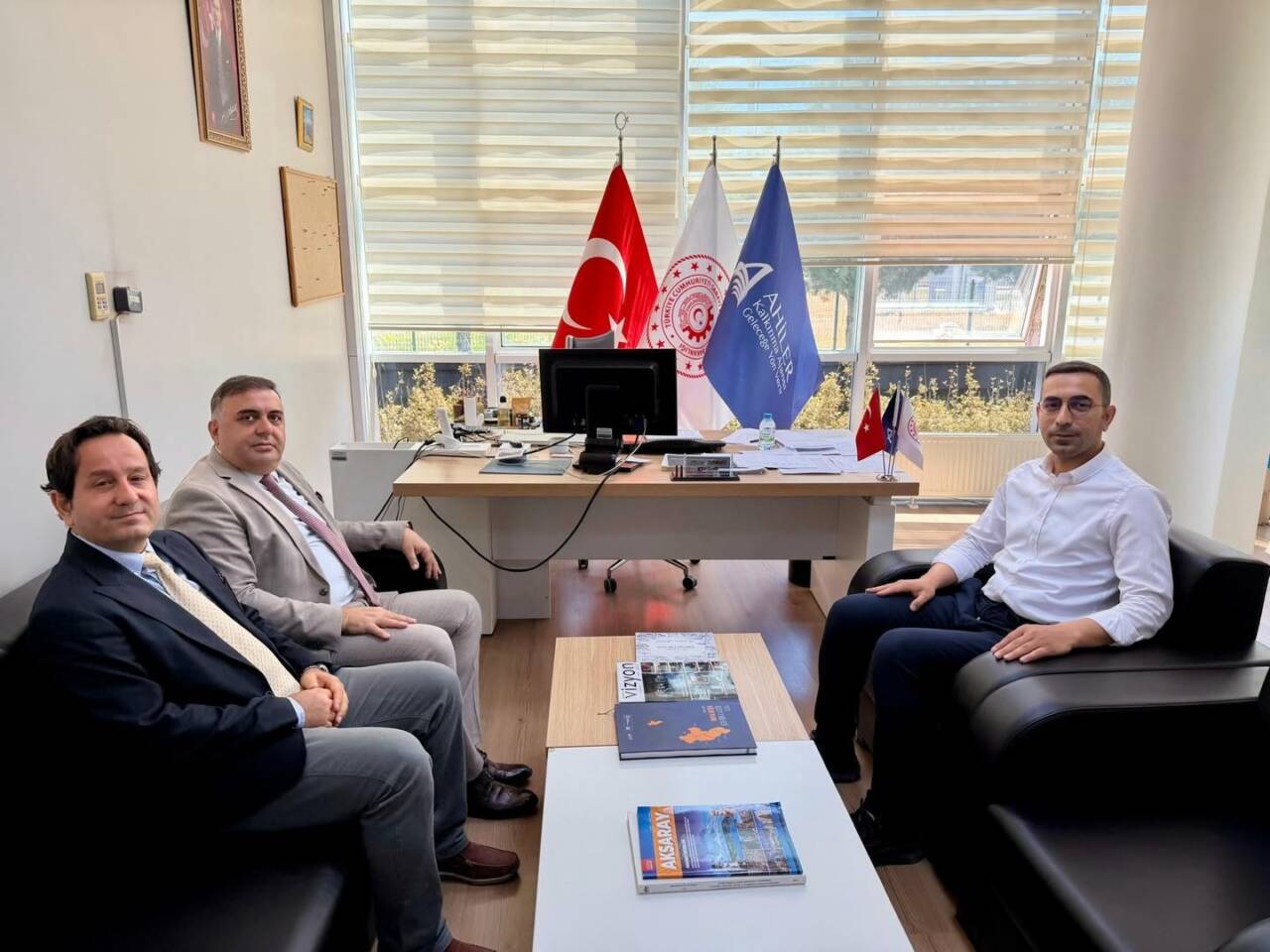Sanayi ve Teknoloji İl Müdürlüğü ile KOSGEB yetkilileri, Ahiler Kalkınma