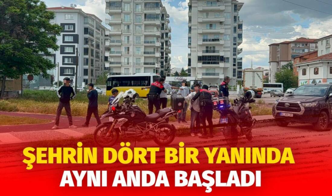 Aksaray’da parklar, bahçeler ve çocuk oyun alanlarında eş zamanlı denetim