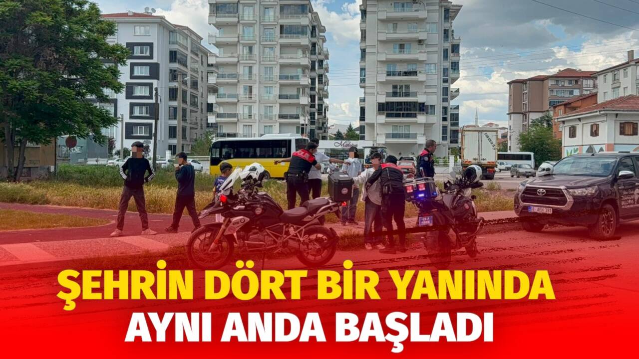 Aksaray’da parklar, bahçeler ve çocuk oyun alanlarında eş zamanlı denetim