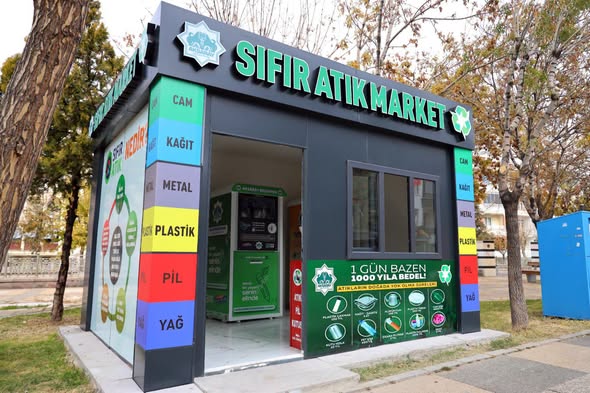 Aksaray Belediyesi, geri dönüşümü teşvik etmek amacıyla Sıfır Atık Marketi’ne