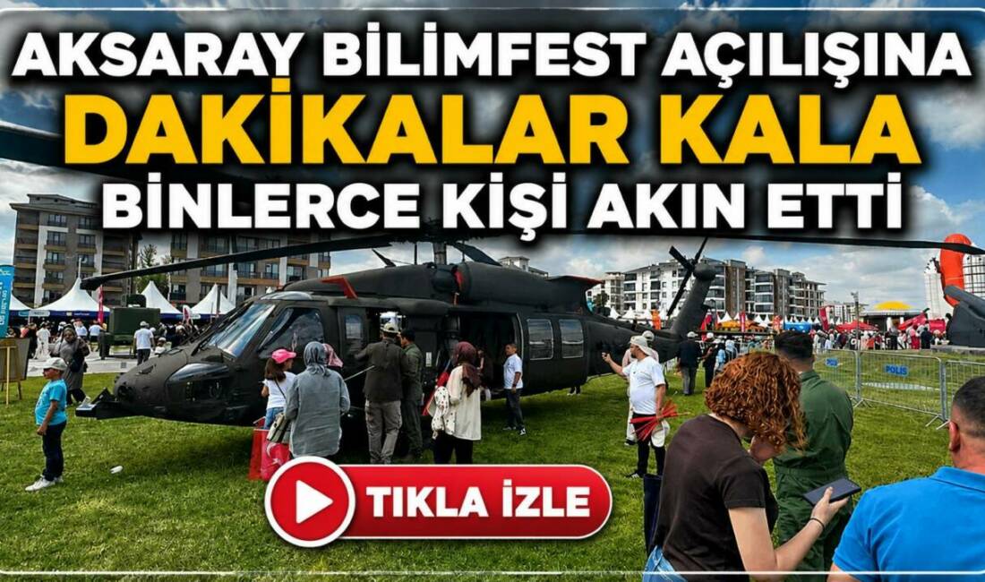 Aksaray BilimFest Açılışına Dakikalar Kala Binlerce Kişi Akın Etti Aksaray Valiliği, Aksaray Belediyesi ve TÜBİTAK iş birliğinde geleneksel olarak