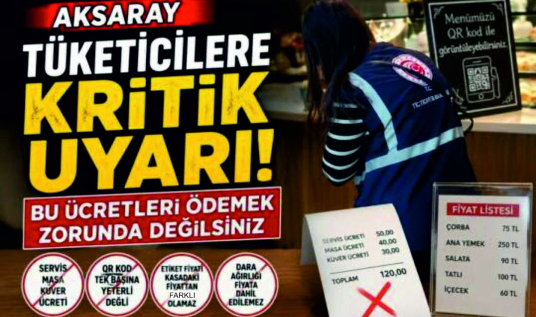 Aksaray Ticaret İl Müdürü Ünal Aksoy, tüketicilerin alışveriş sırasında en