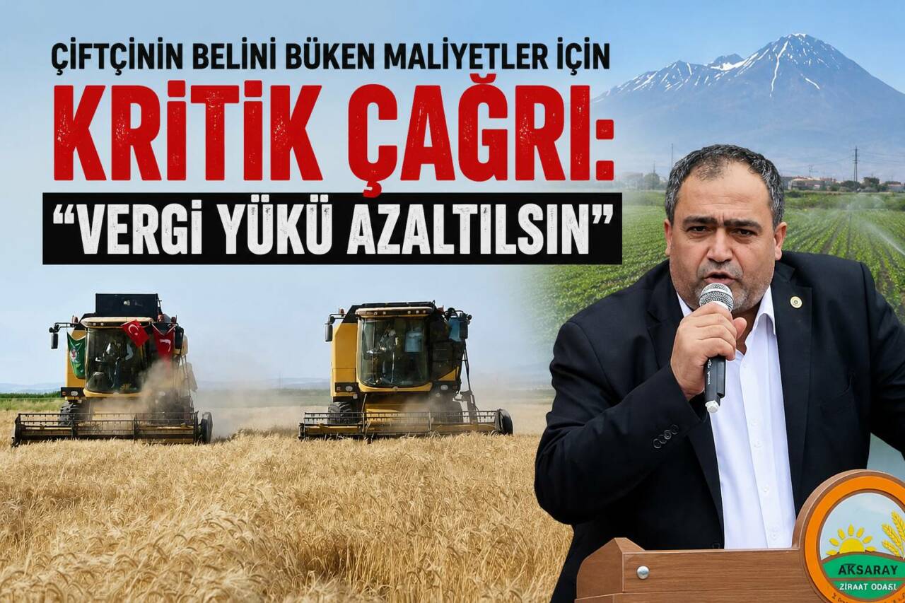 Aksaray Ziraat Odası Başkanı Emin Koçak, yükselen üretim maliyetlerinin çiftçiyi