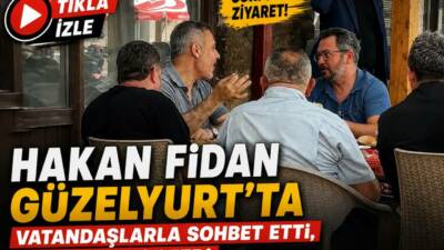 Dışişleri Bakanı Hakan Fidan, Aksaray’ın Güzelyurt ilçesine gerçekleştirdiği sürpriz ziyarette