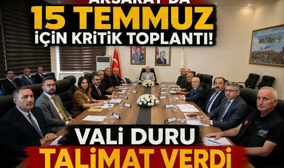 Aksaray’da 15 Temmuz Demokrasi ve Millî Birlik Günü kapsamında gerçekleştirilecek