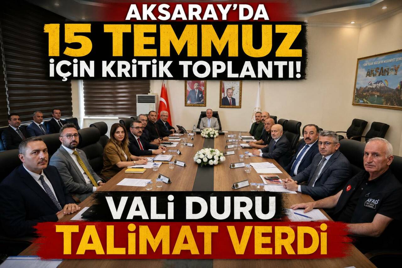 Aksaray’da 15 Temmuz Demokrasi ve Millî Birlik Günü kapsamında gerçekleştirilecek