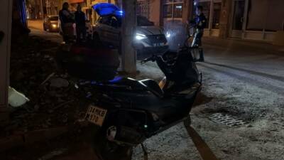 Eskişehir’in Tepebaşı İlçesi’nde meydana gelen trafik kazasında otomobille çarpışan motosikletin