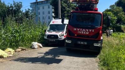 Rize'de ıhlamur toplarken kestiği dalın elektrik direğine temas etmesi soncusu