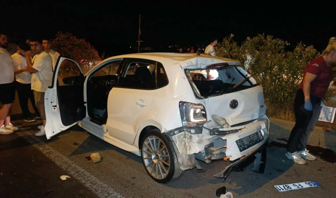 Antalya'nın Manavgat ilçesinde emniyet şeridinde