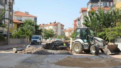 Aksaray Belediyesi, Kılıçaslan Mahallesi’nde yoğun yağışlarda yaşanabilecek su birikintisi ve