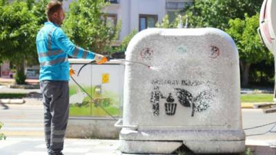 Aksaray Belediyesi, yaz aylarında oluşabilecek kötü koku, bakteri ve çevre