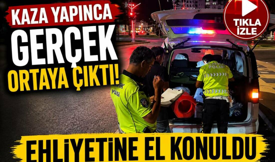 Kaza Yapınca Gerçek Ortaya Çıktı! Ehliyetine El Konuldu Aksaray’da Alparslan Türkeş Bulvarı’nda otomobil ile transit aracın çarpıştığı kazada