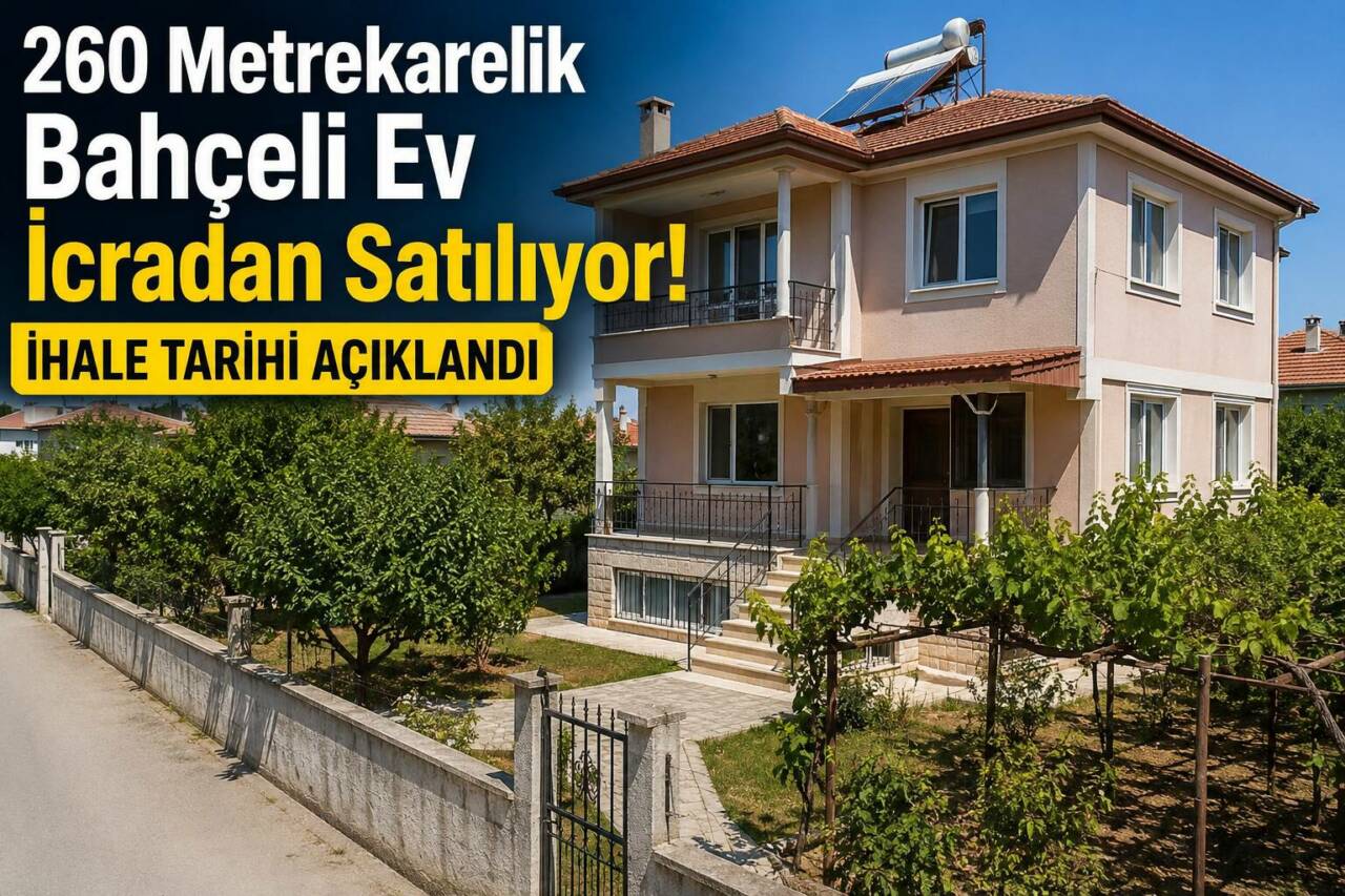 Aksaray Merkez’de 260 metrekare kullanım alanına sahip bahçeli müstakil ev,